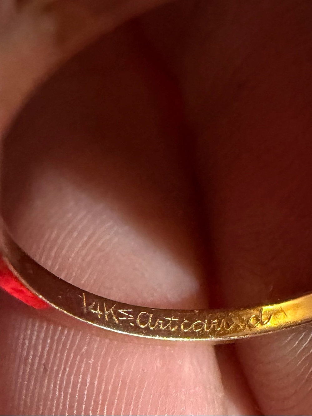 14k Artcarved vintage wedding band - Picture 2 of 6